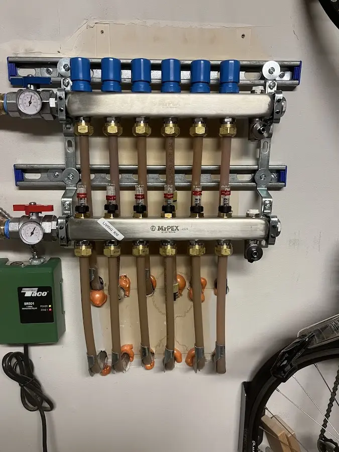 Plumber performing Gas Line Installation at a residential property in South Cleveland